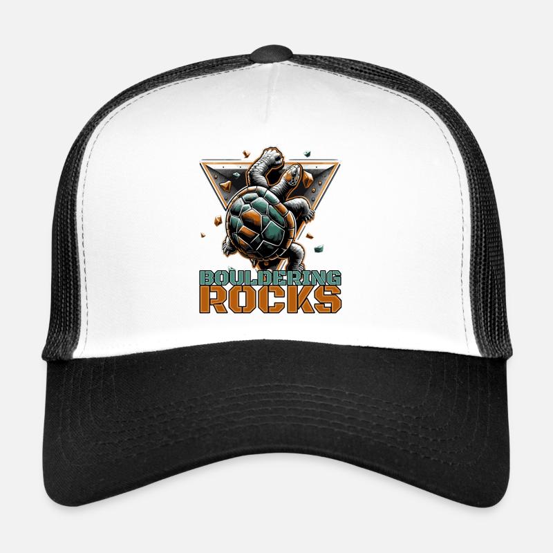 Bouldering Rocks Turtle Climbing Gift Trucker Cap