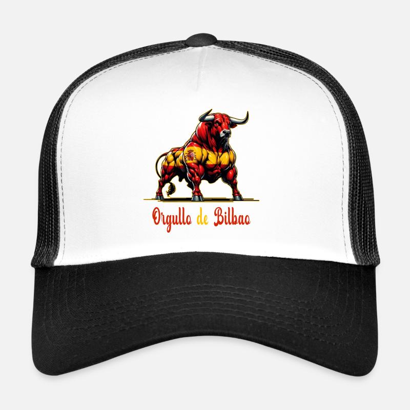 Le design du drapeau de la Fierté de Bilbao Casquette trucker 