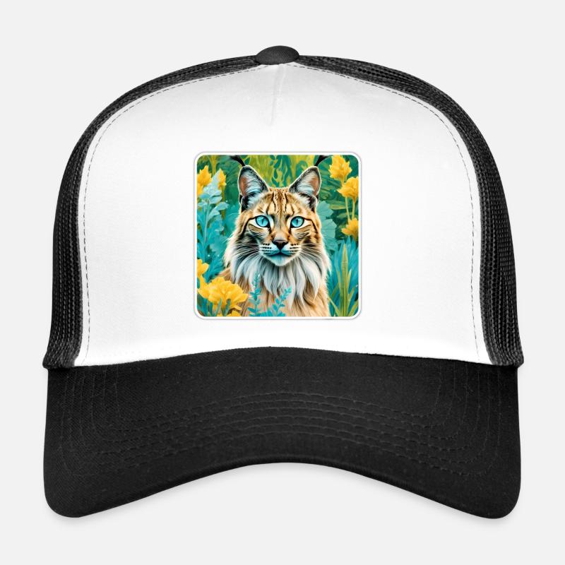 Mystical lynx in nature Trucker Cap