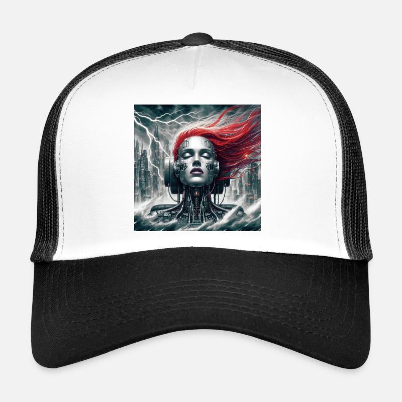 Die Megalopolis - Trucker Cap - Weiß/Schwarz