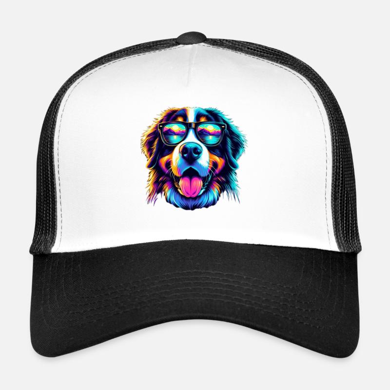 Berner Sennenhund - Trucker Cap - Weiß/Schwarz