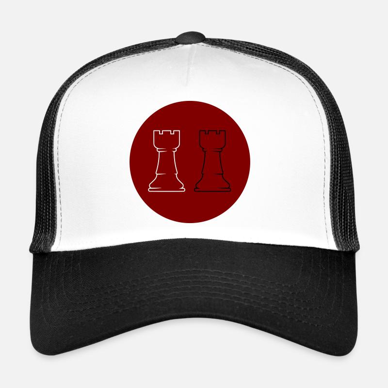 Chess 2 Rooks Trucker Cap