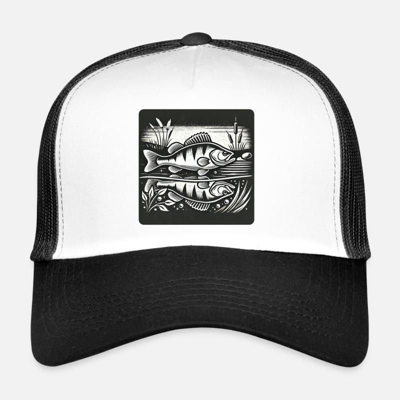 Barsch Raubfisch Design Trucker Cap