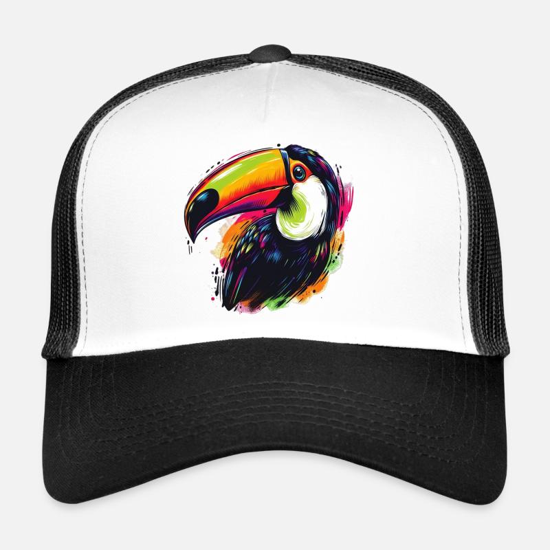 Tukan - Trucker Cap - Weiß/Schwarz