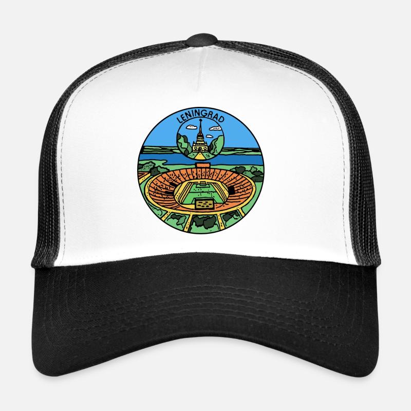 Leningrad - Soviet City - Trucker Cap - white/black