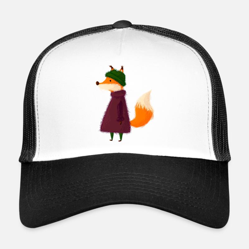 Fuchs - Trucker Cap - Weiß/Schwarz