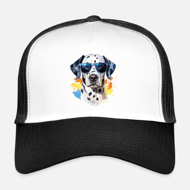 Dalmatiner mit Sonnenbrille Trucker Cap