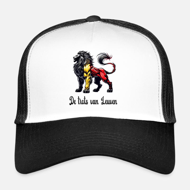 Leuven Löwe Flaggen Design Trucker Cap