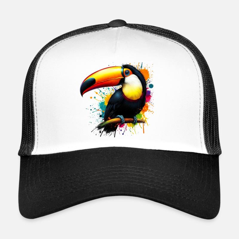 Tukan - Trucker Cap - Weiß/Schwarz