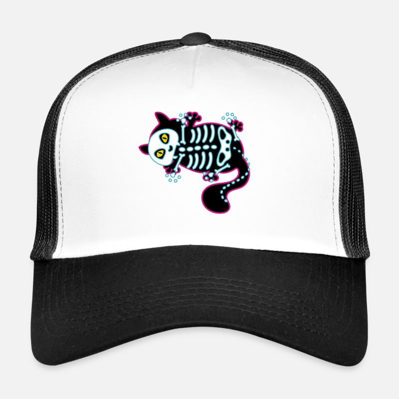 Chat drôle – humour d’Halloween Casquette trucker 