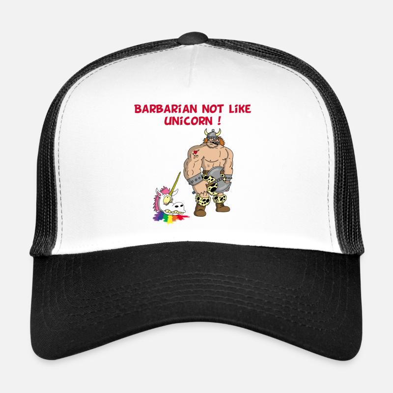 Der Barbar und das Einhorn Trucker Cap
