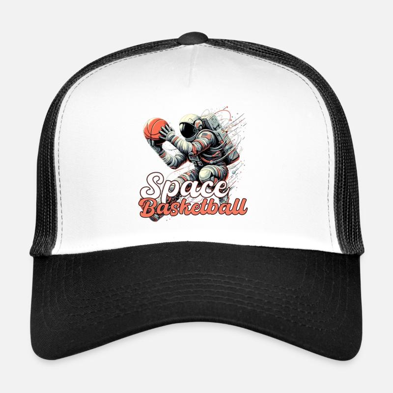 Cadeau d’astronaute de basket-ball de l’espace Casquette trucker 