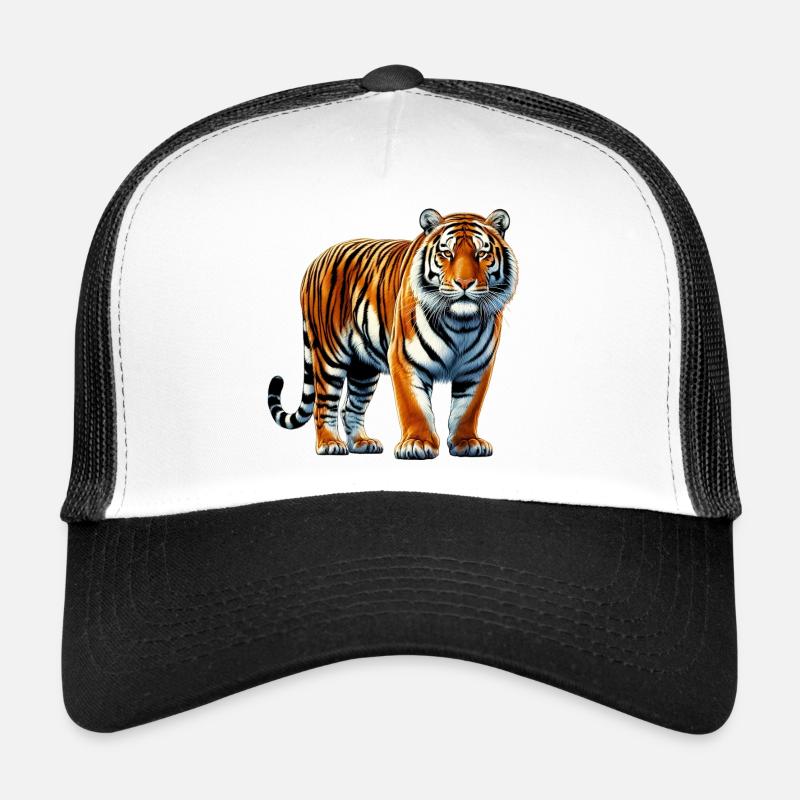 Tiger - Trucker Cap - Weiß/Schwarz