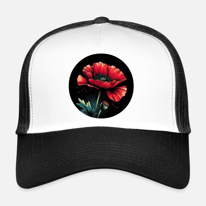 Mohnblume rot Trucker Cap