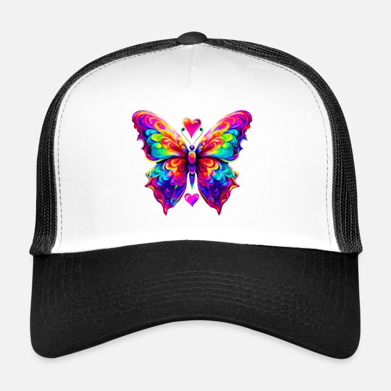 Colorful Psychedelic Butterfly Trucker Cap