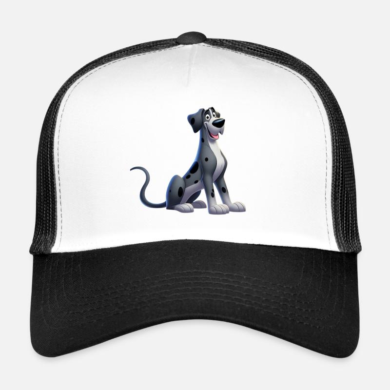 Deutsche Dogge - Trucker Cap - Weiß/Schwarz