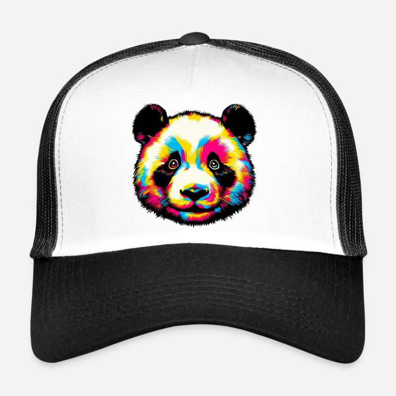 Panda - Trucker Cap - Weiß/Schwarz