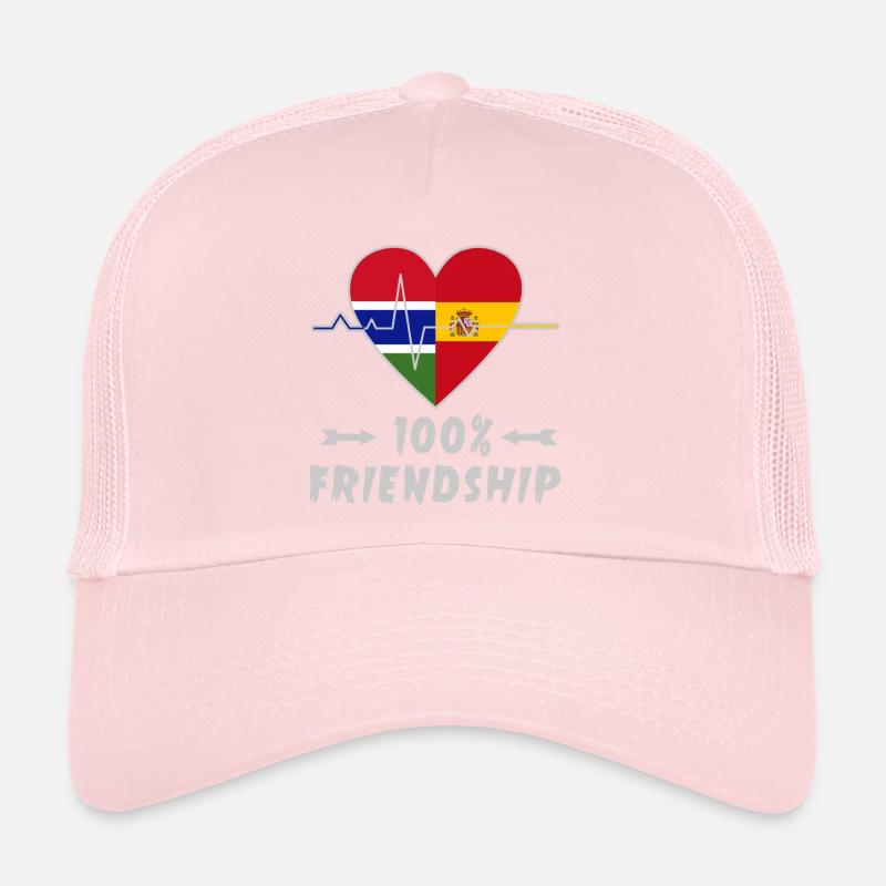 Gambia and Spain 100% friendship Trucker Cap