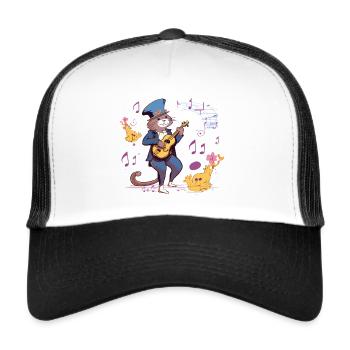 Jazzy Otter - Trucker Cap - Weiß/Schwarz - Vorne
