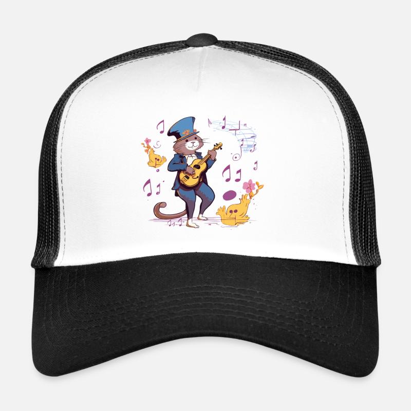 Jazzy Otter - Trucker Cap - Weiß/Schwarz