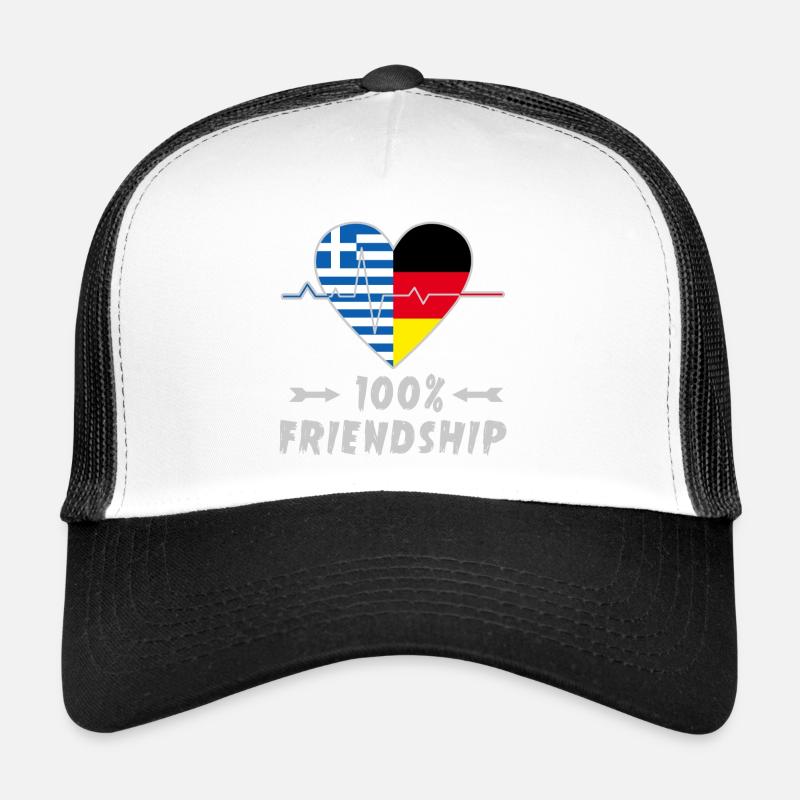 Greece and Germany 100% friendship Trucker Cap