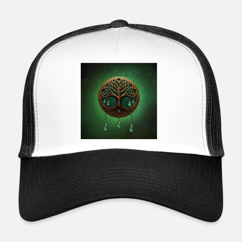 Arbre de vie stylisé Casquette trucker 