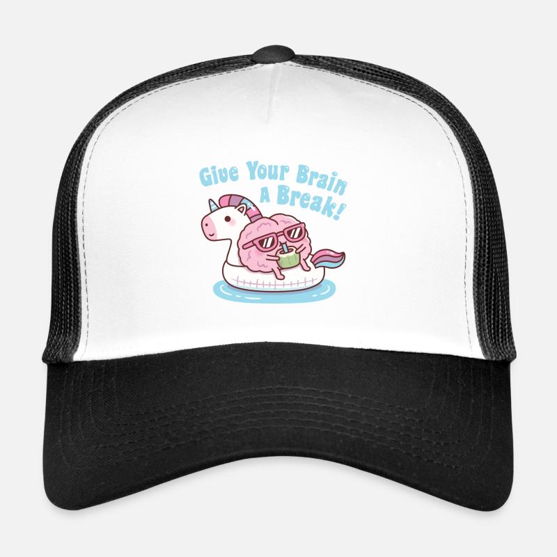 Brain On Unicorn Float Gönnen Sie Ihrem Gehirn eine Pause Trucker Cap