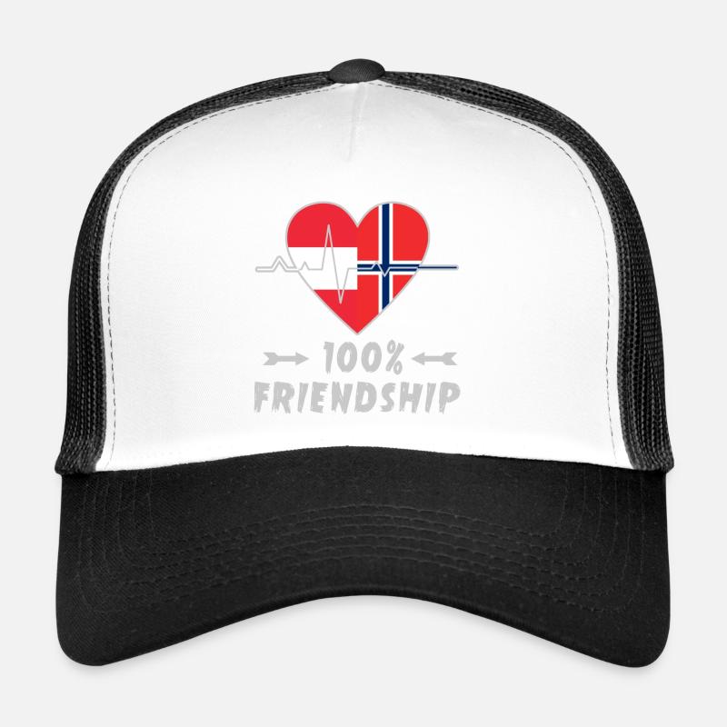 Austria and Norway 100% friendship Trucker Cap