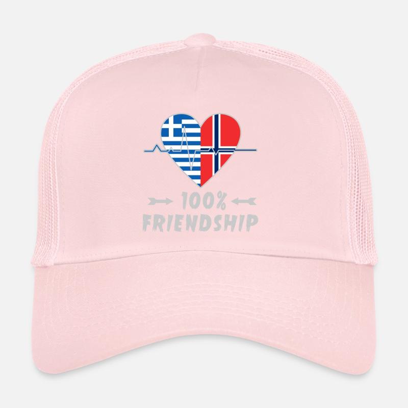 Greece and Norway 100% friendship Trucker Cap