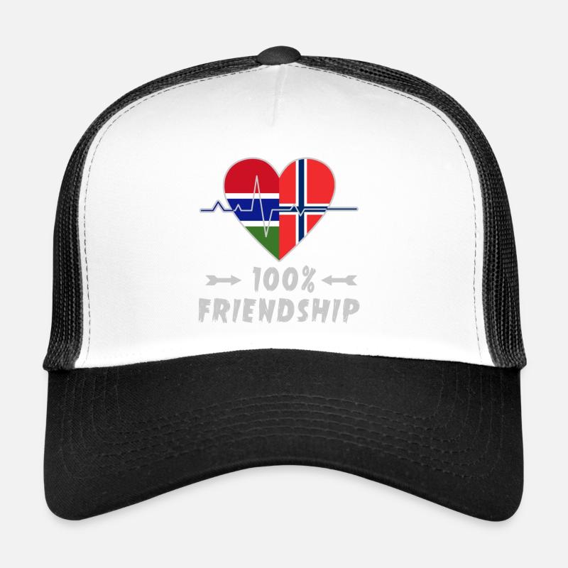 Gambia and Norway 100% friendship Trucker Cap