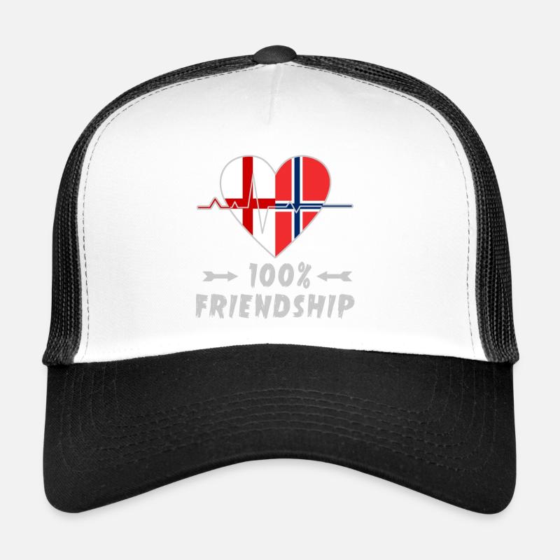 L'Angleterre et la Norvège : amitié à 100 % Casquette trucker 