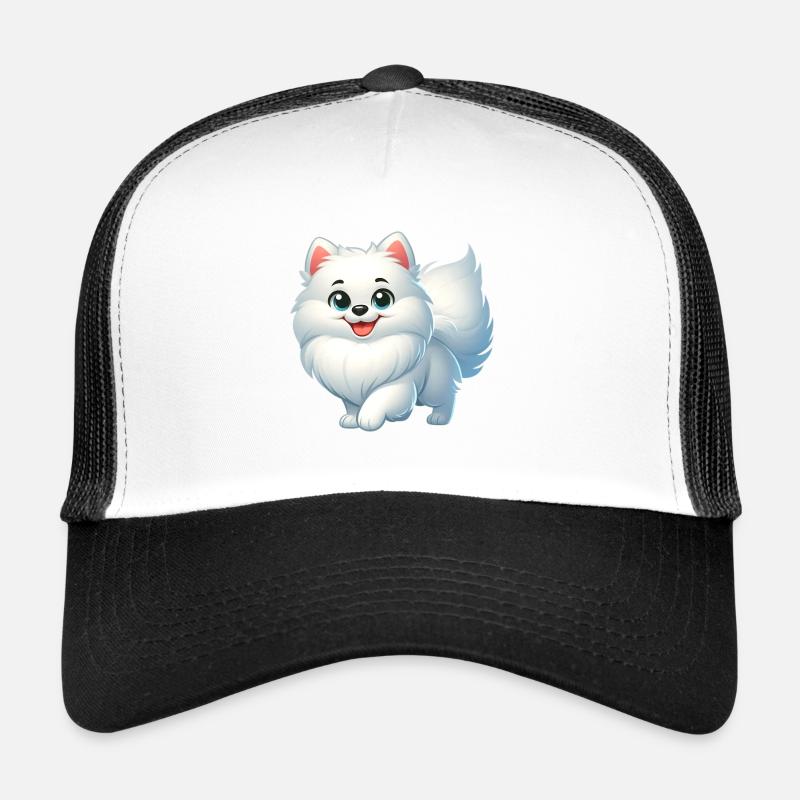 spitz 5 - Casquette trucker  - blanc/noir