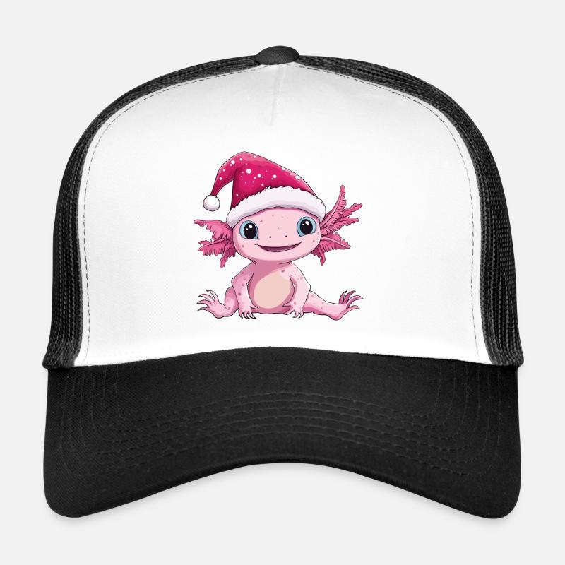 Axolotl Noël Mignon Noël mignon Noël Casquette trucker 