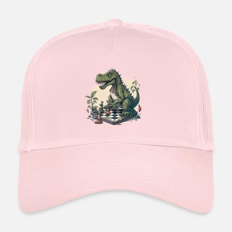 Le T-Rex, féru d’échecs : un dessin animé amusant Casquette trucker 