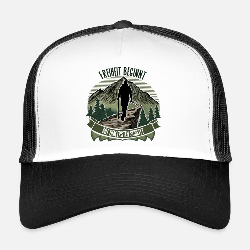La liberté commence par le premier pas : la randonnée Casquette trucker 