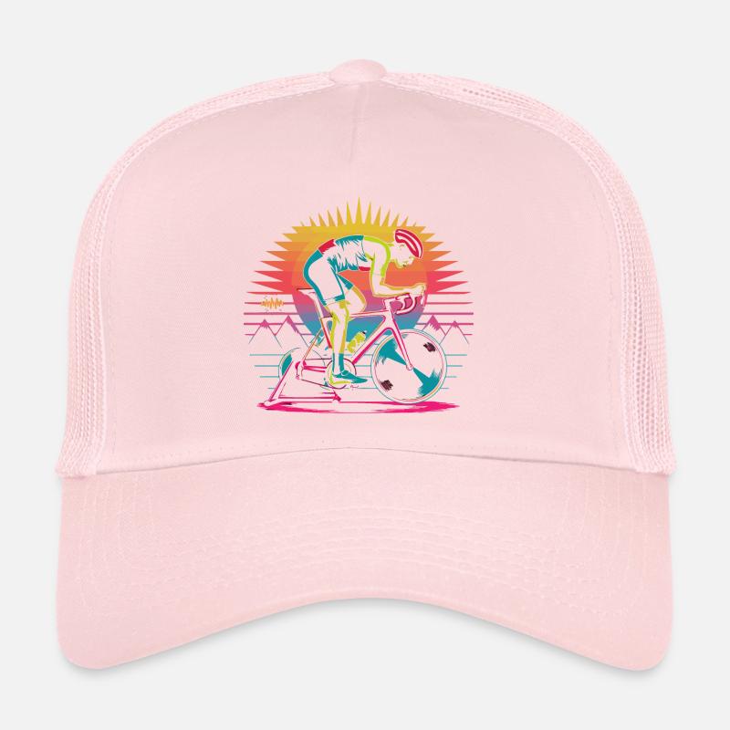 Retro Cyclist Turbo Trainer Trucker Cap