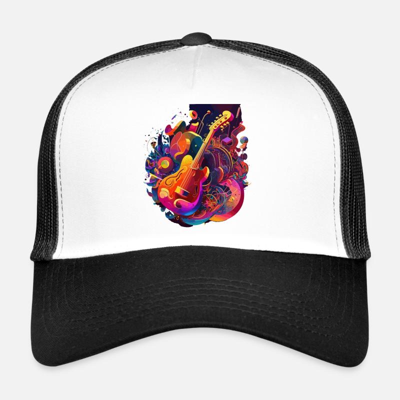 Eine psychedelische Explosion: Ausbruch von Farbe und Energie Trucker Cap