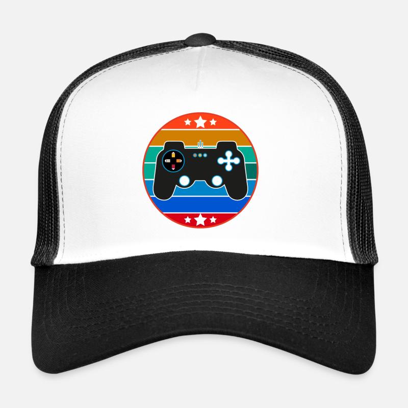 Vintage Retro Gaming Controller Trucker Cap