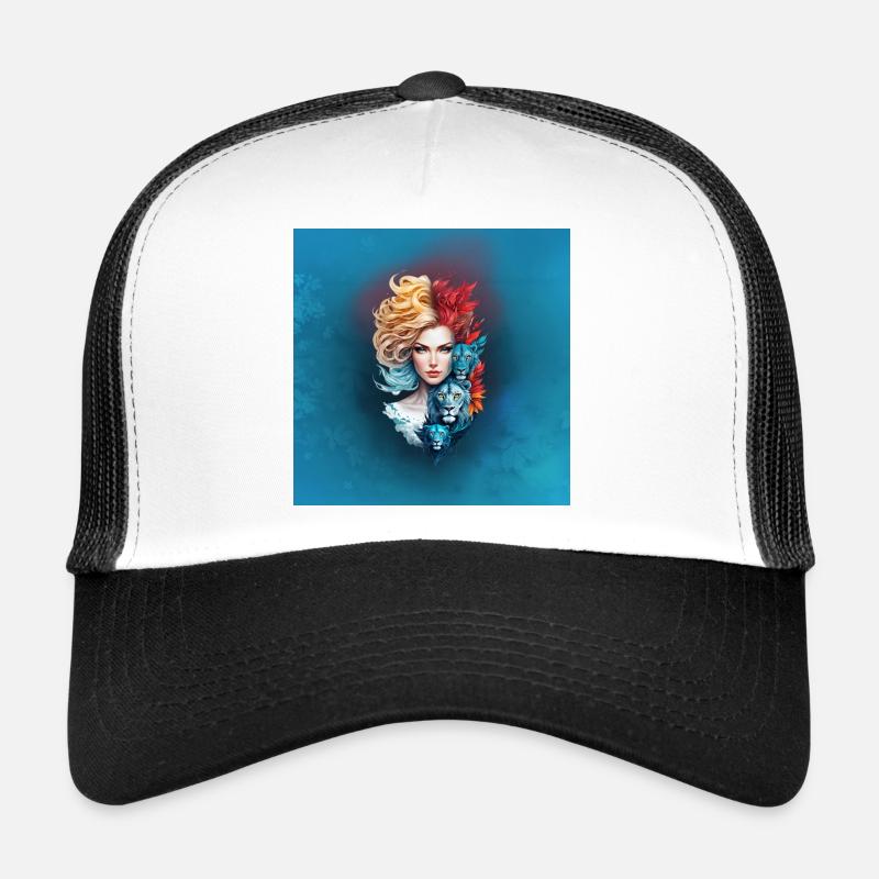 Danion eye and starry hair Trucker Cap