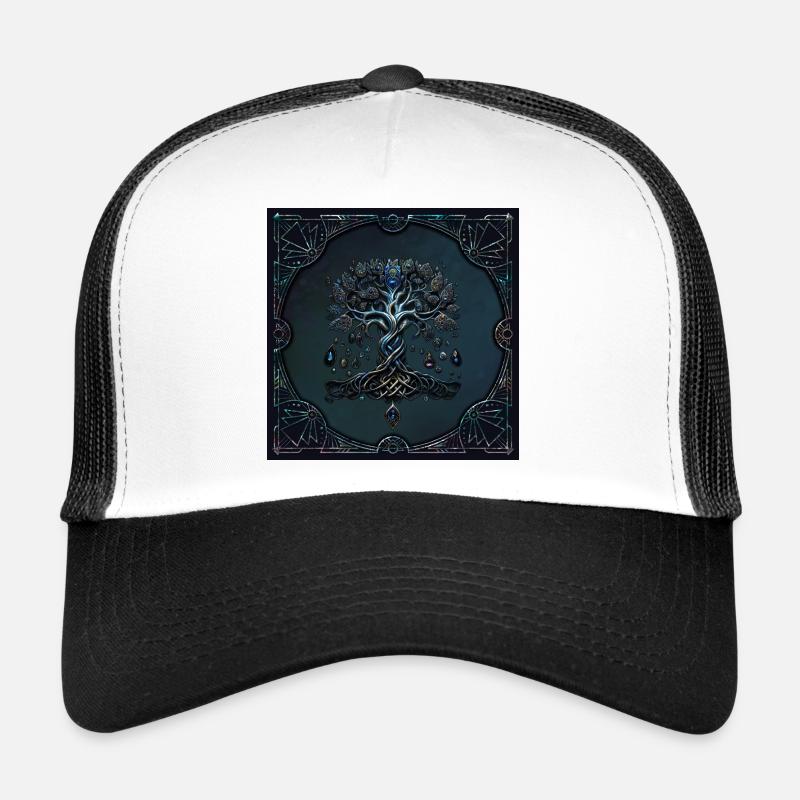 L’éclat de l’arbre de vie, les gemmes de l’âme. Casquette trucker 