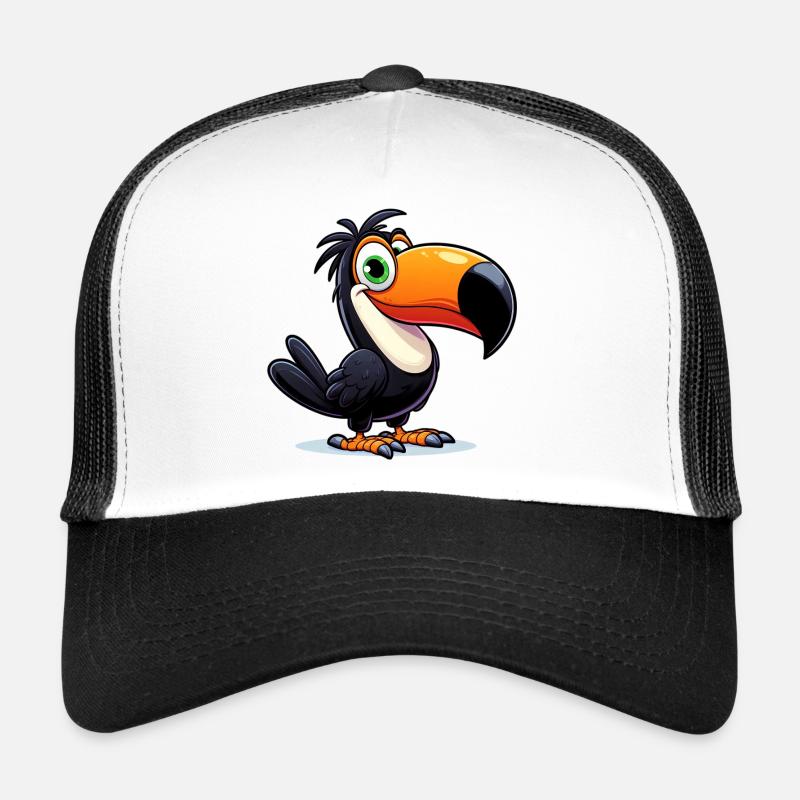 Toucan - Casquette trucker  - blanc/noir