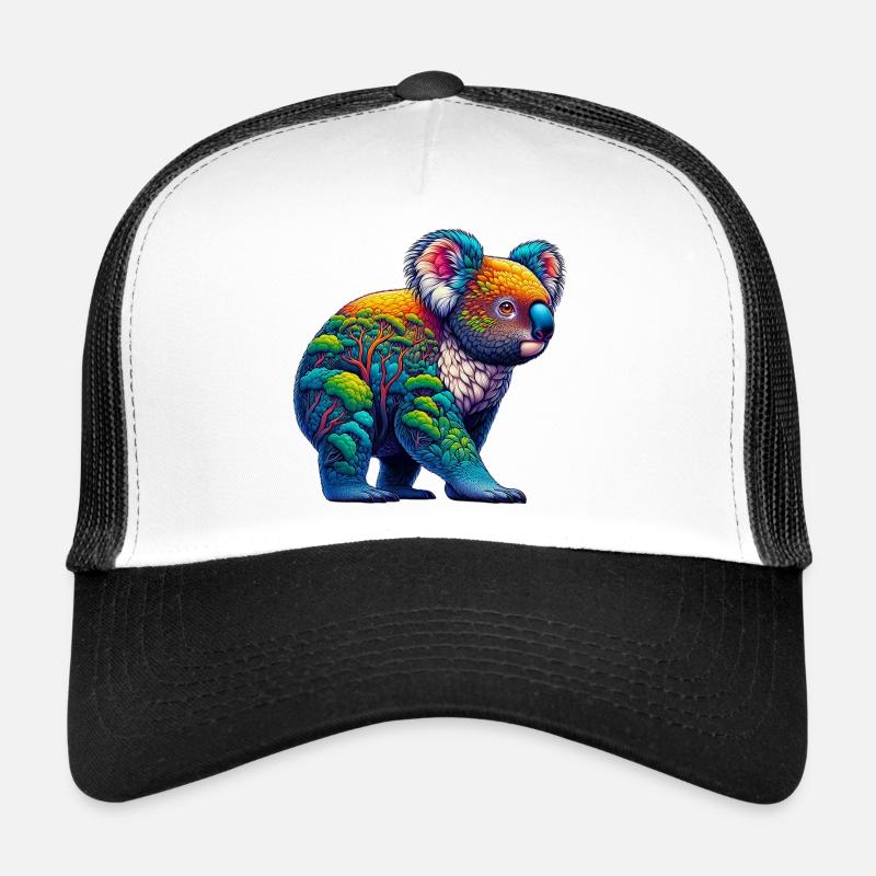 Koala - Casquette trucker  - blanc/noir