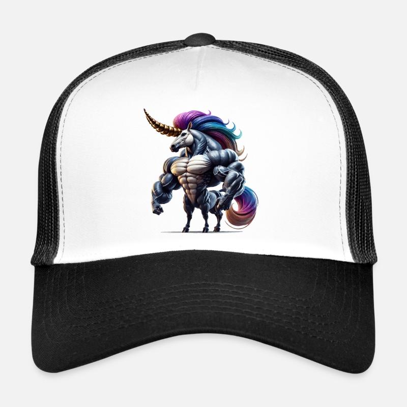 Super Unicorn - Trucker Cap - white/black