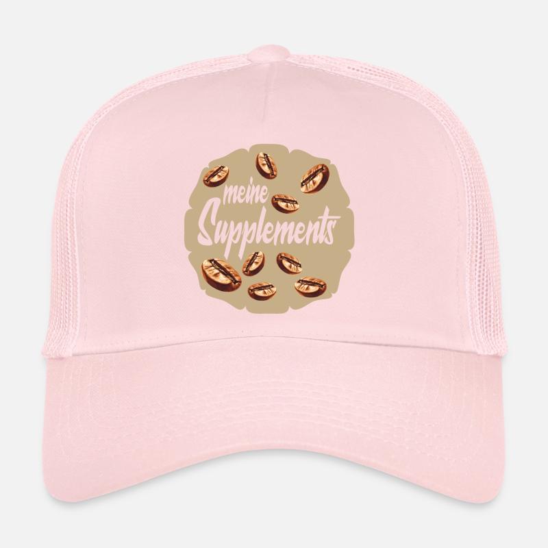 Les grains de café sont mes compléments Casquette trucker 