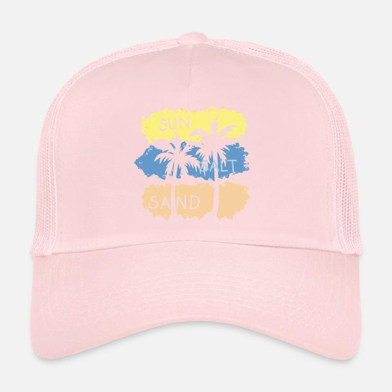 Soleil, sel, sable, vacances, bains de mer Casquette trucker 
