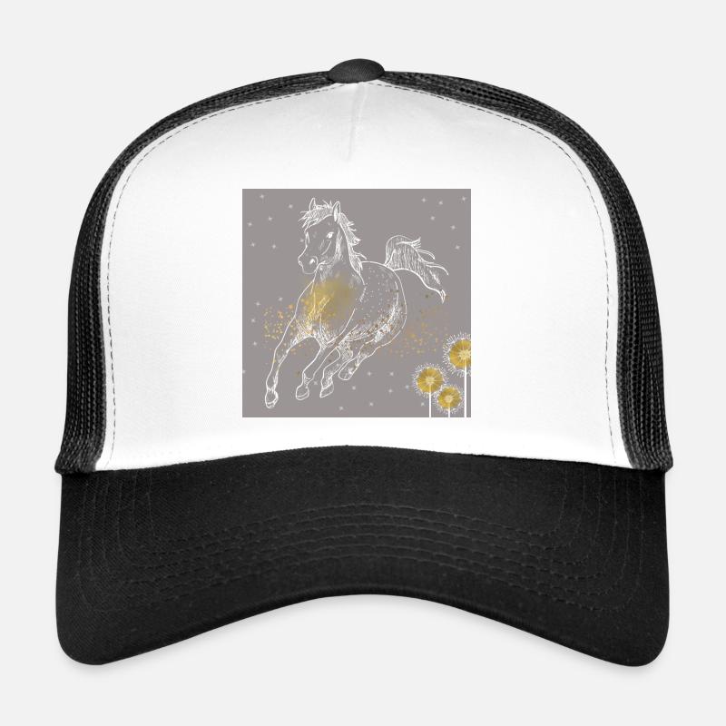 Horse. - Trucker Cap - white/black