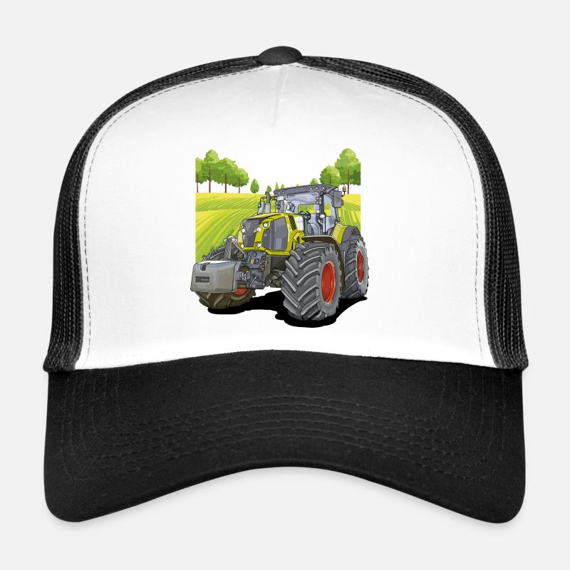 Traktor auf dem Feld - Trucker Cap - Weiß/Schwarz