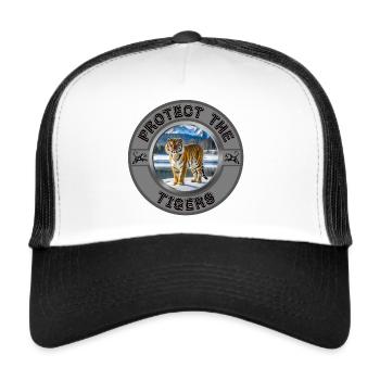 Protect the Tigers - Trucker Cap - white/black - Front