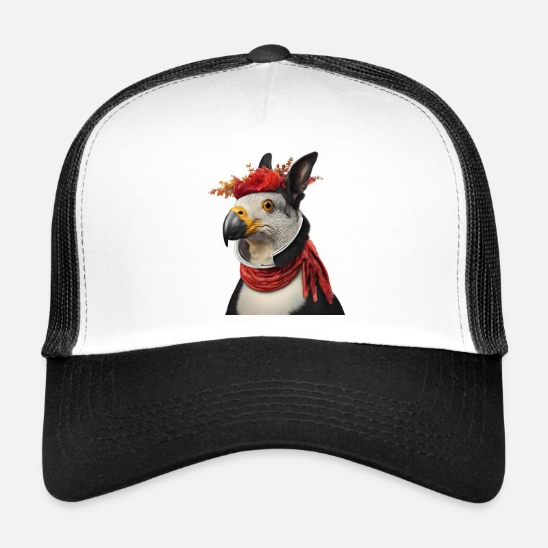 Lebendiges mythisches Vogel-Hybrid-Design Trucker Cap