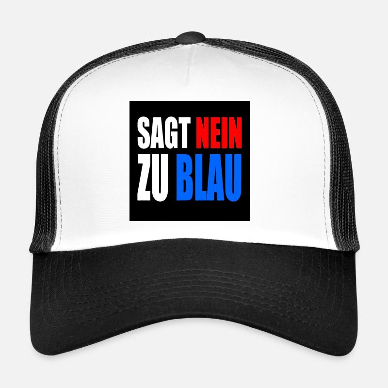 dit non au bleu Casquette trucker 